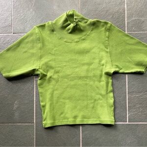 Big Bud Press half sleeve turtleneck small green